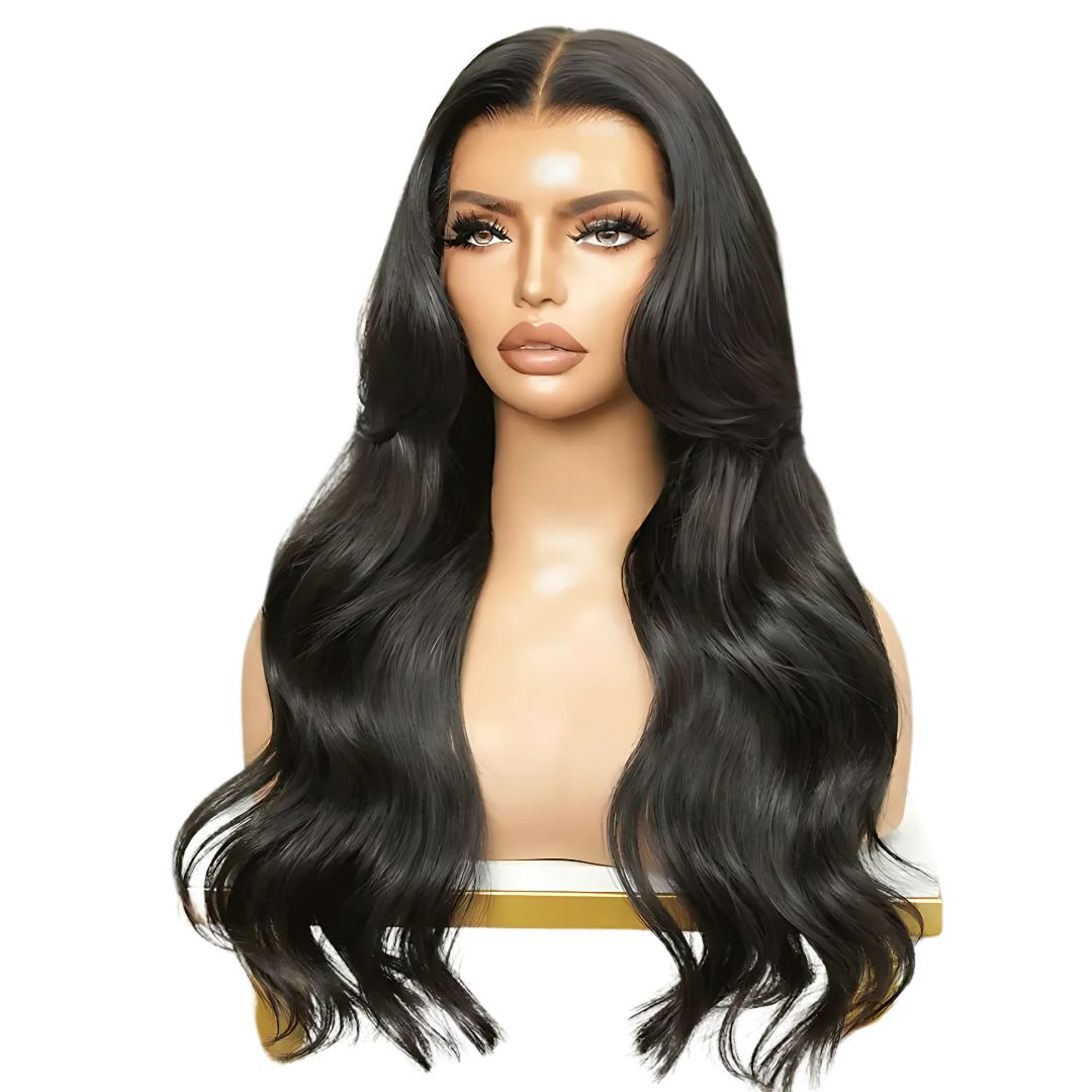 Black Human Hair Glueless